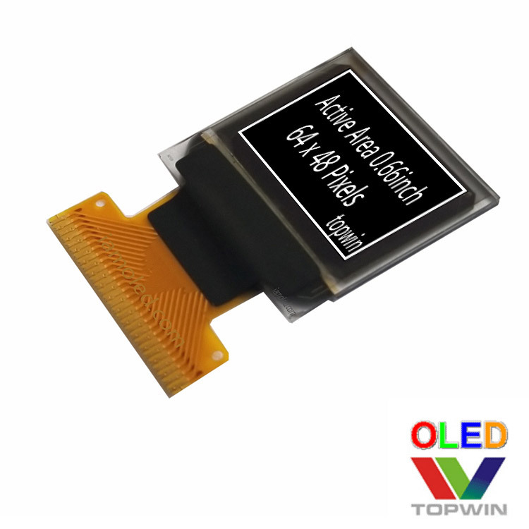 Tuowei direct supply special offer 0.66-inch oled LCD 0.6-inch white white welding cable