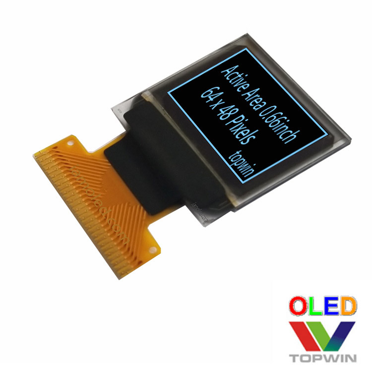 Tuowei direct supply special offer 0.66-inch oled LCD 0.6-inch white white welding cable