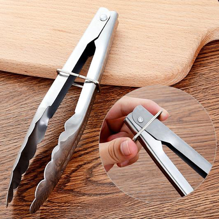 Food clip bread clip household stainless steel clip kitchen clip DIY barbecue clip barbecue clip baking utensils