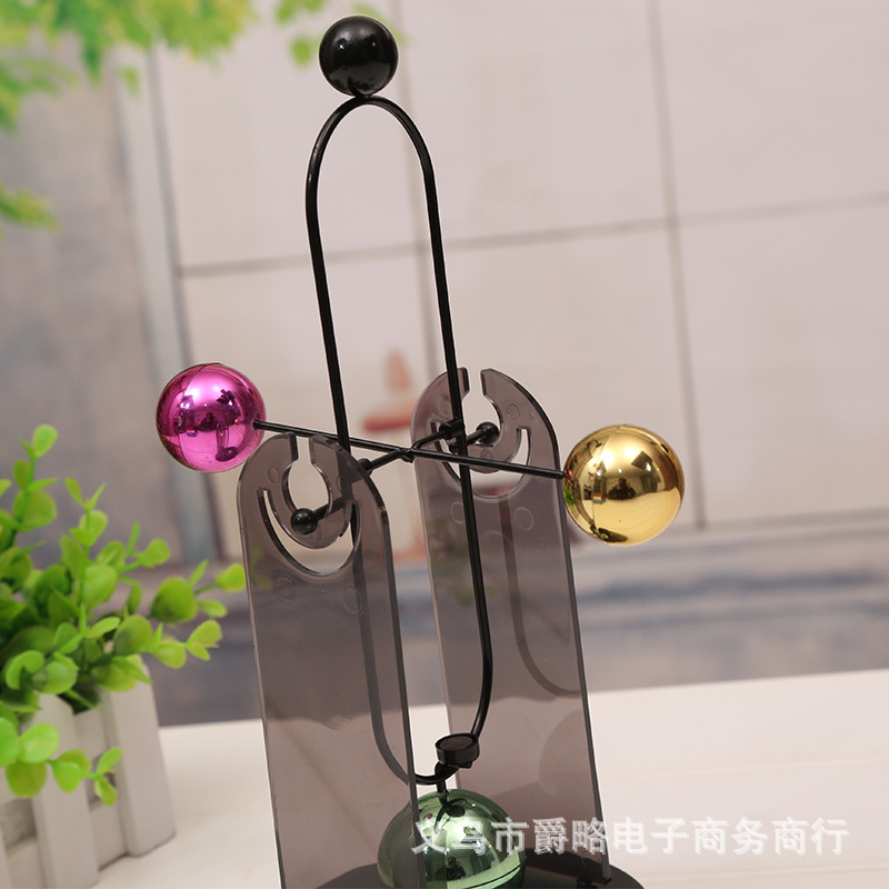k503 color ball permanent motion instrument electric magnetic swing device chaos decoration home decoration dynamic art desktop decoration