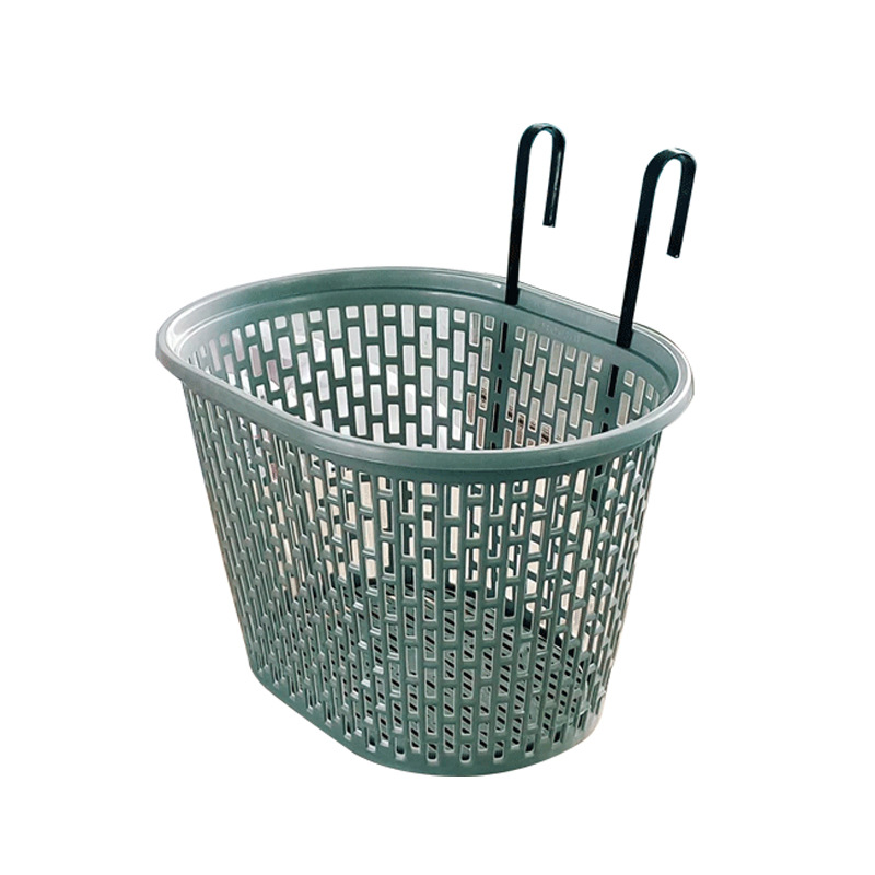 Factory bicycle basket basket small size folding bicycle basket front plastic basket hanging basket with Hook