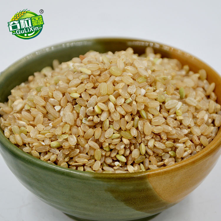 Cooked Brown Rice, Low-Temperature Baked Cooked Grain Grinding Raw Materials, Freshly Ground Raw Materials 500g Coarse Grain Baking