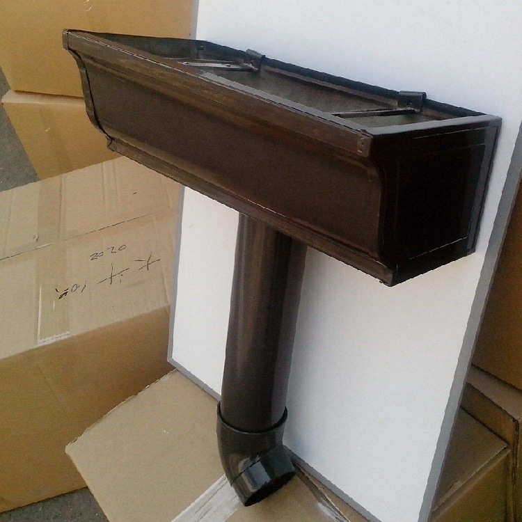 Owenconin aluminum alloy gutter drainage ditch system 7K metal eaves gutter rain and water finished sink