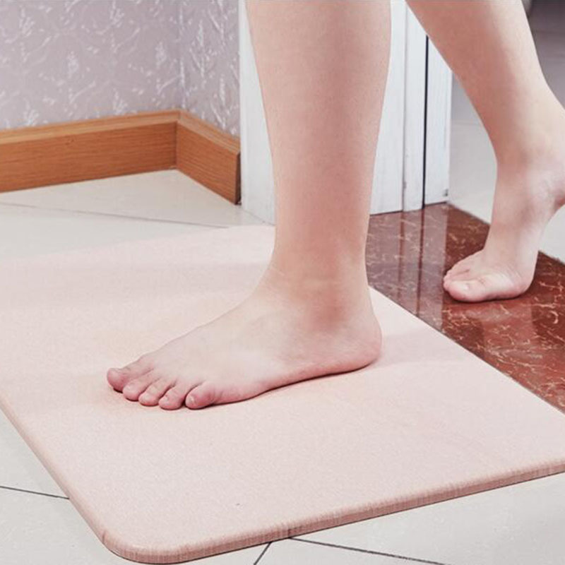 Diatom Mud Foot Mat Hard Mat Diatomite Soft Floor Mat Toilet Floor Mat Bathroom Absorbent Anti-Slip Mat Quick-Dry Door Mat