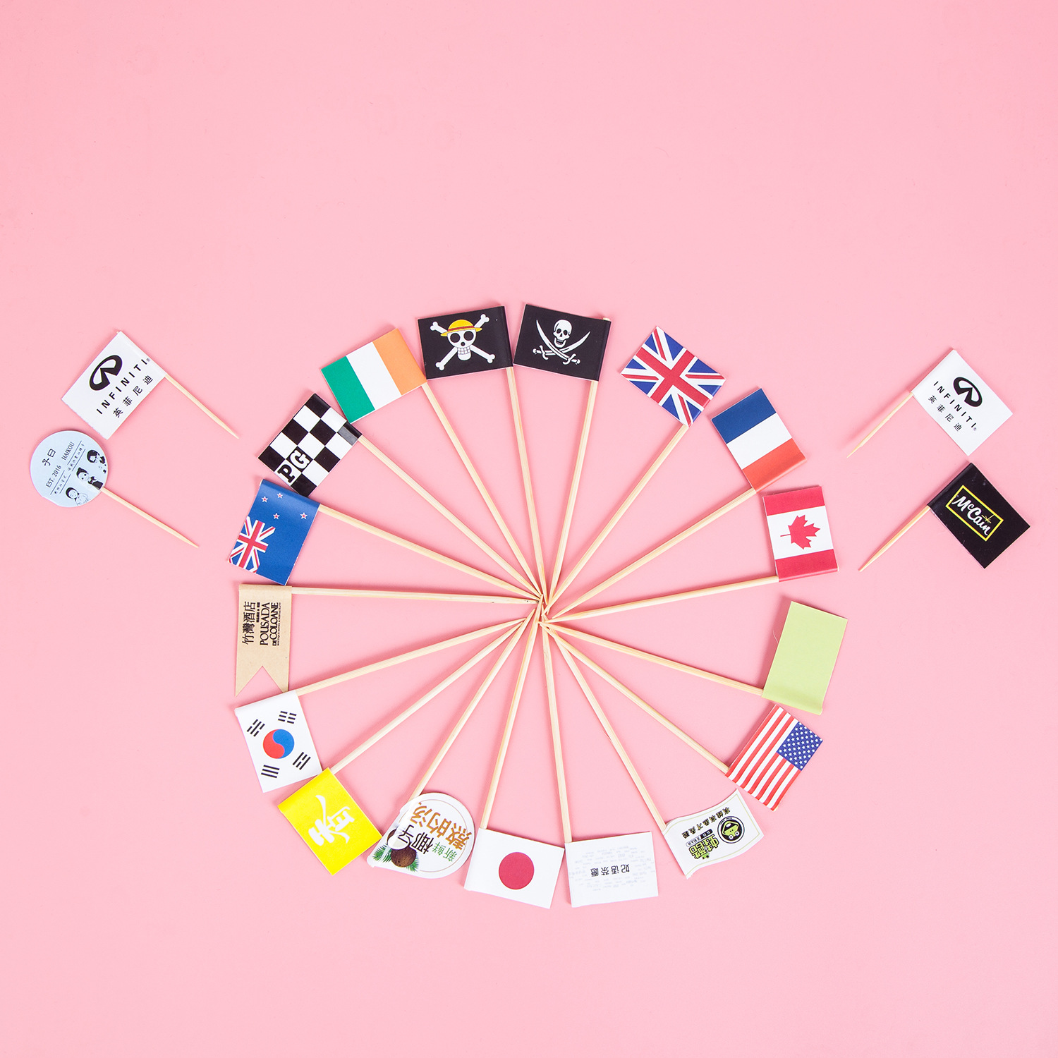 Birthday Dress up Toothpick Flag Toothpick Flag Printed Logo Fruit Pick Cake Flag Burger Toothpick Small Flag