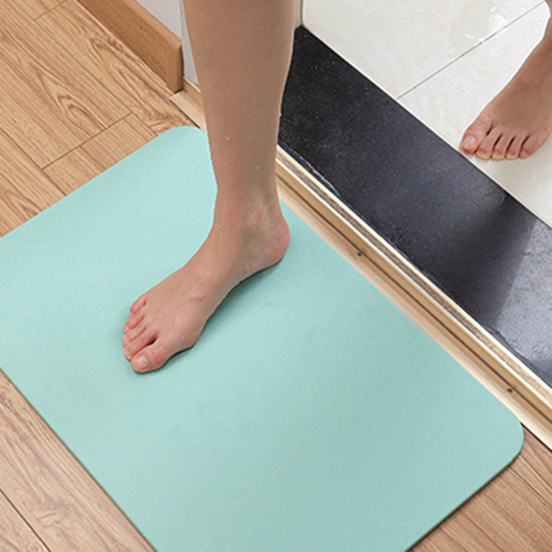Diatom Mud Foot Mat Hard Mat Diatomite Soft Floor Mat Toilet Floor Mat Bathroom Absorbent Anti-Slip Mat Quick-Dry Door Mat