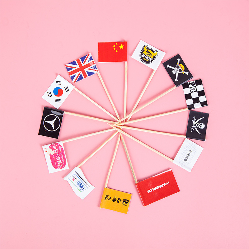 Флажки для зубочисток, креативные флажки для фруктов и капкейков, флажки, зубочистки для бургеров, десертные зубочистки, украшения для детского дня рождения