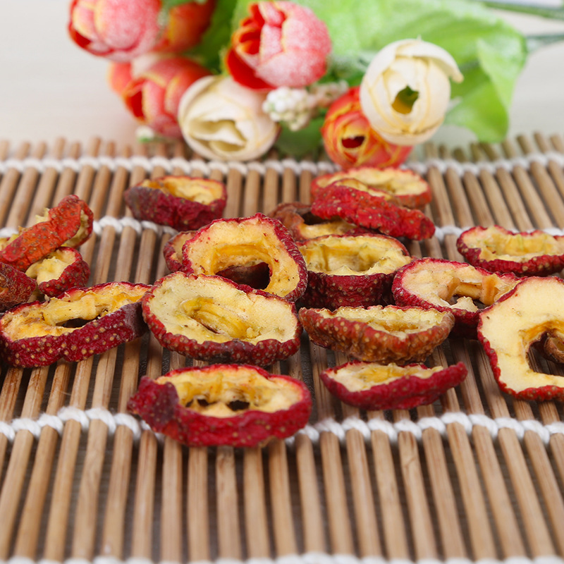 Wholesale In-Stock Seedless Hawthorn Slices Hollow Hawthorn Slices Dried Pure Hawthorn for Soaking Large Packaging Seedless Hawthorn Rings Bulk