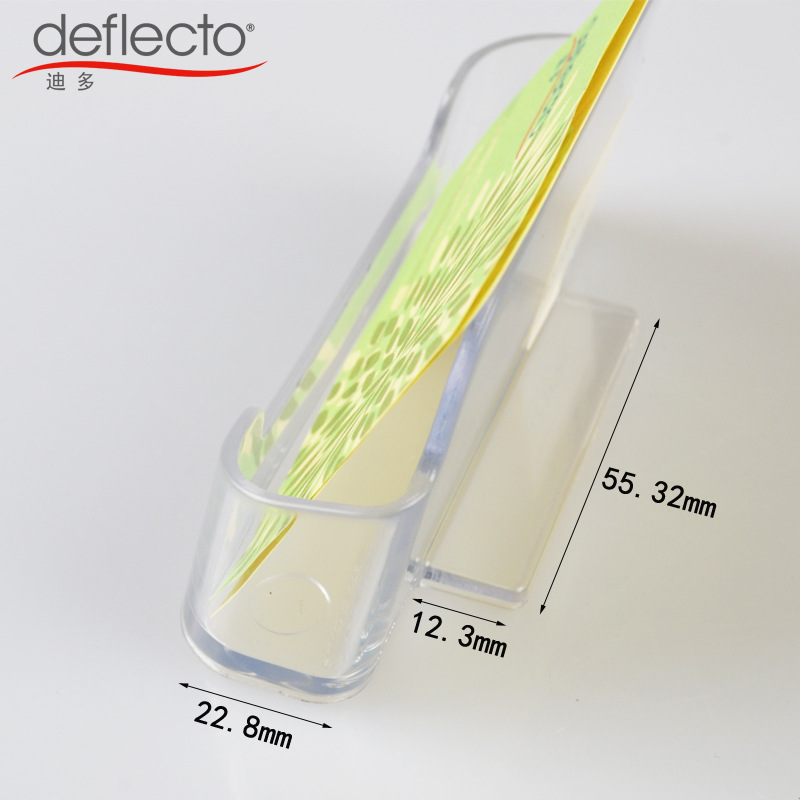 U.S. Dido manufacturers transparent plastic business card case business card holder single-layer desktop business card holder silk-screen cross-border