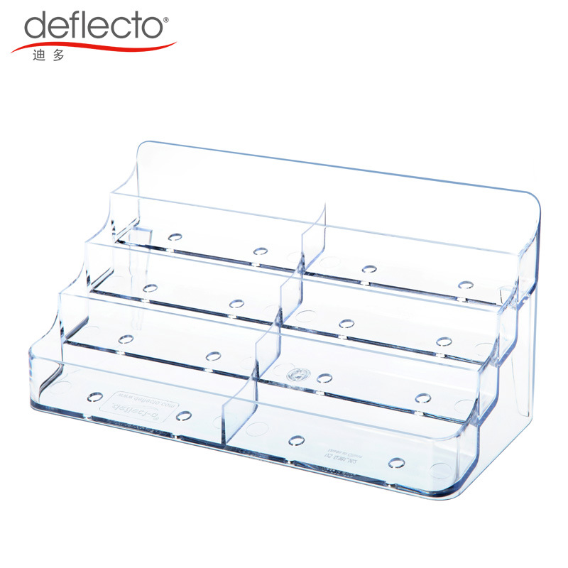 Dido Manufacturer Wholesale Four-Layer Multi-Layer Business Card Box Transparent Business Card Holder Business Office Exhibition Ready Stock