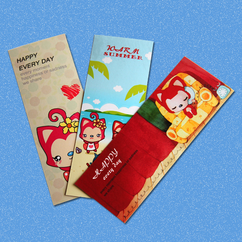 Производители упаковки могут изготовить различные цветные бумажные закладки по требованиям клиентов и дизайн-макетам.