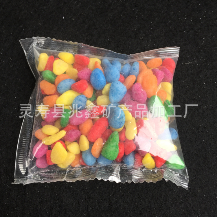 Маленькая упаковка цветного камня 100г садоводство аквариум ландшафтный декор окрашенный цветной камень детские игрушки мелкие камни