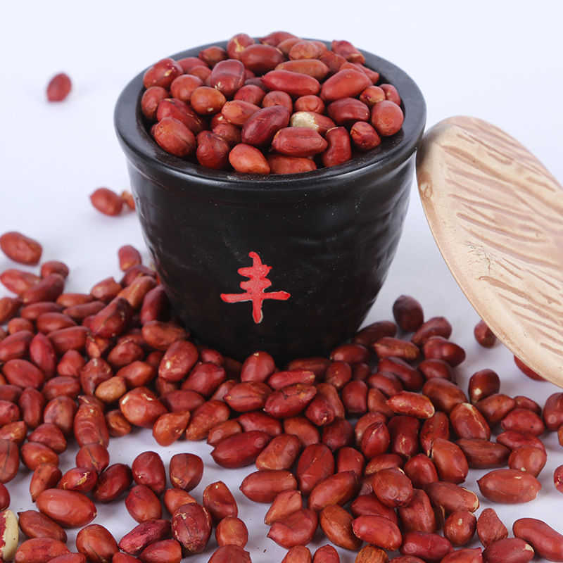 Wholesale cooked red peanuts and cereals soybean milk powder raw materials four red peanuts low temperature baking red peanuts