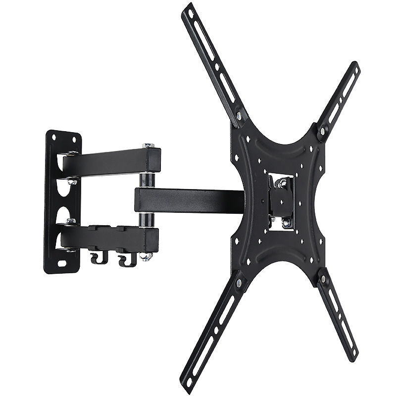 Universal wall-mounted TV rack 17-42 inch TV bracket wall-mounted retractable monitor bracket
