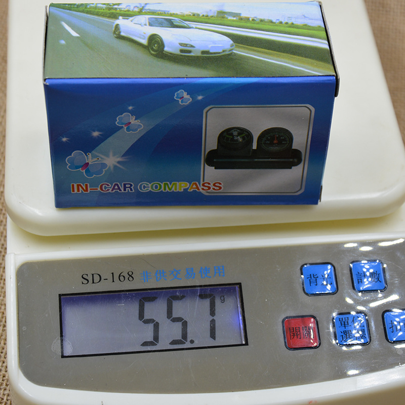 Car-mounted multi-purpose compass thermometer Compass Car instrument panel direction 288-5 Chinese and English