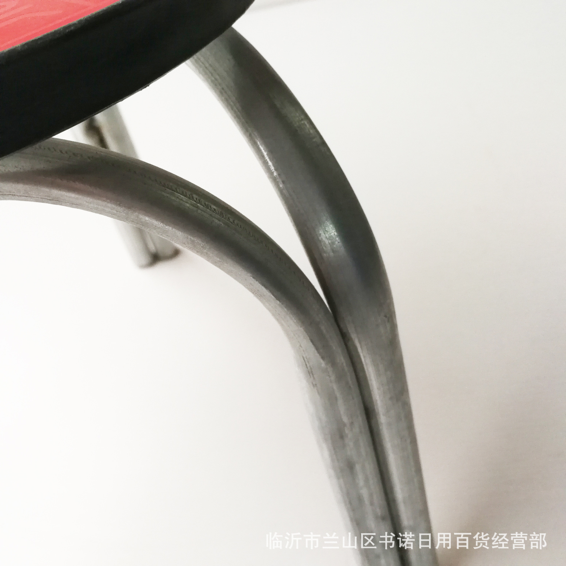 Three-Legged Stool Manufacturer Wholesale Household Shoe-Changing Stool Red Round Stool Department Store Wholesale Small Wooden Stool