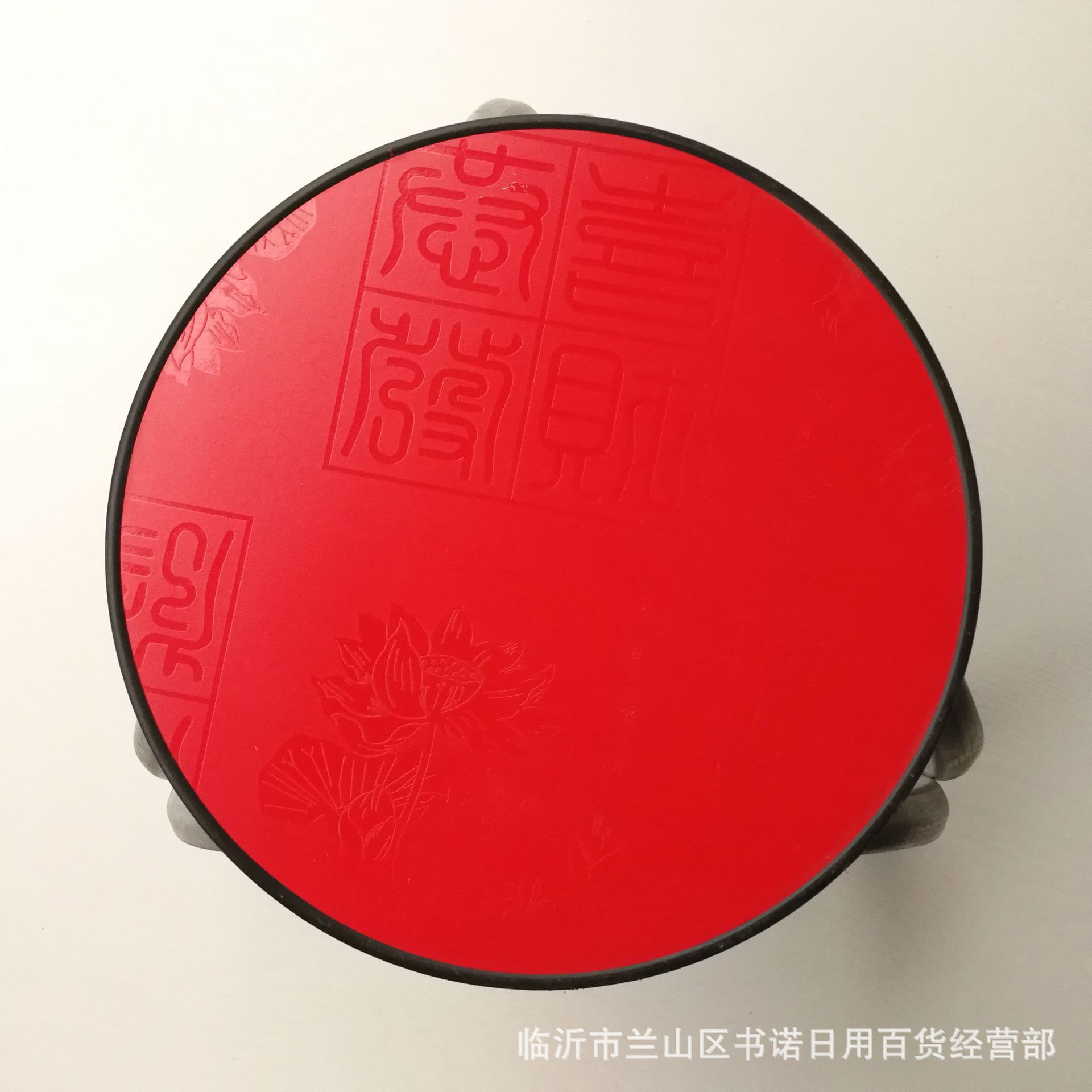 Three-Legged Stool Manufacturer Wholesale Household Shoe-Changing Stool Red Round Stool Department Store Wholesale Small Wooden Stool