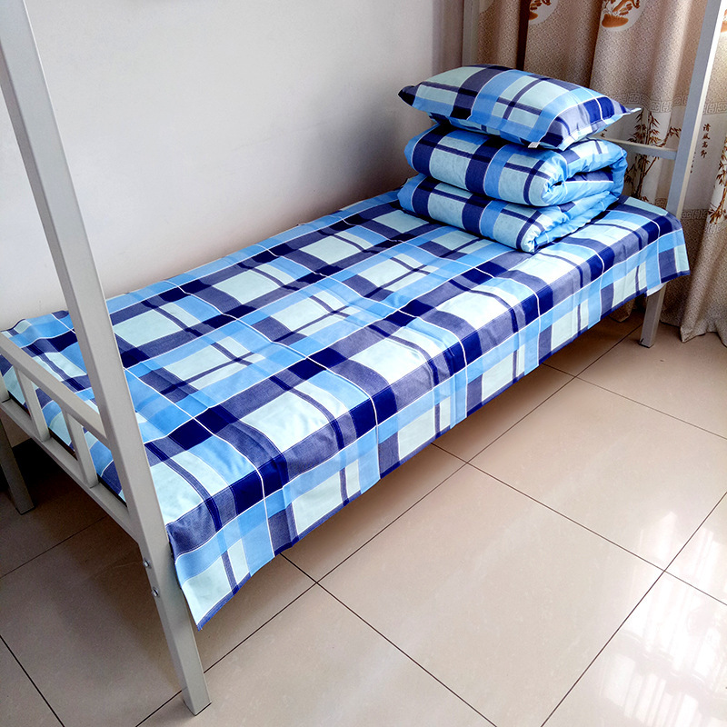 Pure Cotton Student Dormitory Three-Piece Bedding Set, Apartment Sheets, Quilt Cover, Four-Piece Set, Quilt Cover, Pillowcase Wholesale