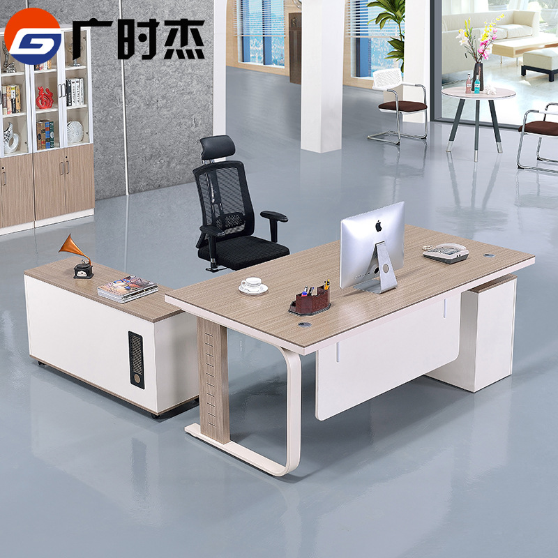 Simple modern office desk and chair combination executive desk office new Chinese style light luxury boss desk