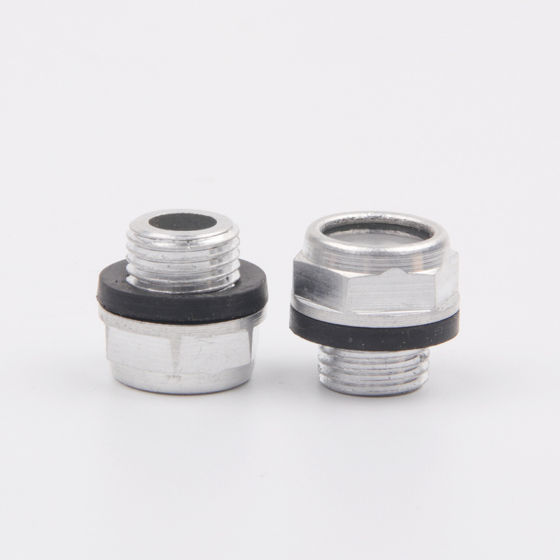 Factory Direct Sales AluMinuM Alloy Oil Mirror M10*1 Oil Mark/oil Window/oil Mirror/screw-in Oilview Mirror/oil Level Mirror, Etc