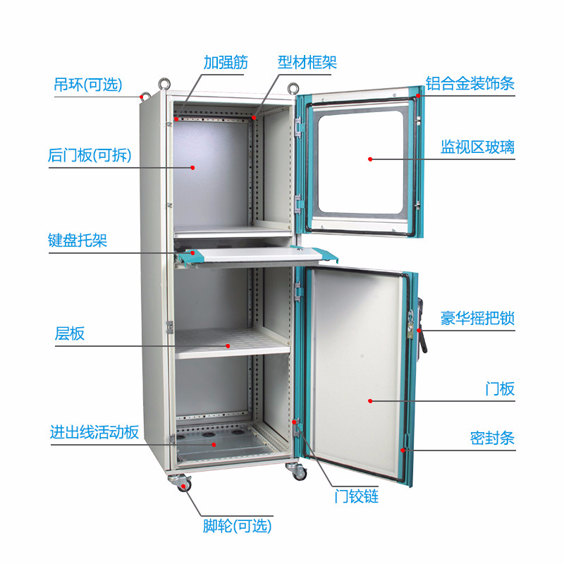 Shanghai Yuede Industrial Imitation Rittal Control Cabinet 50% off 10% off Pc Computer Cabinet Imitation Rittal Electrical Cabinet Supports Customization