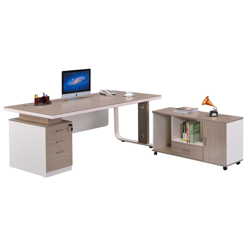 Simple modern office desk and chair combination executive desk office new Chinese style light luxury boss desk