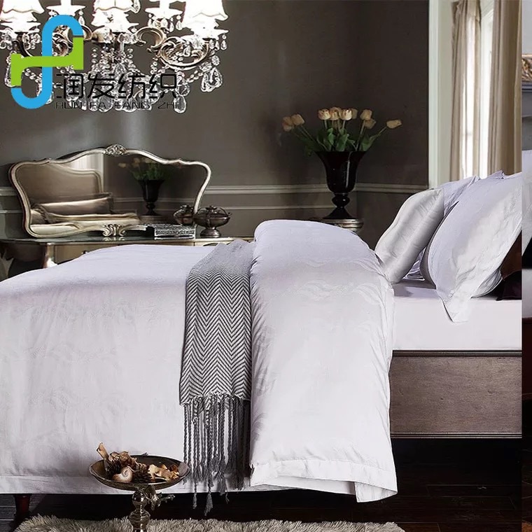 Четыре предмета постельного белья из хлопкового жаккарда для звездных отелей, оптовая продажа