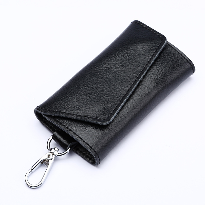 Genuine Cowhide Car Key Bag Manufacturer Wholesale Men's Key Cover Fashionable Women's Home Key Hanger