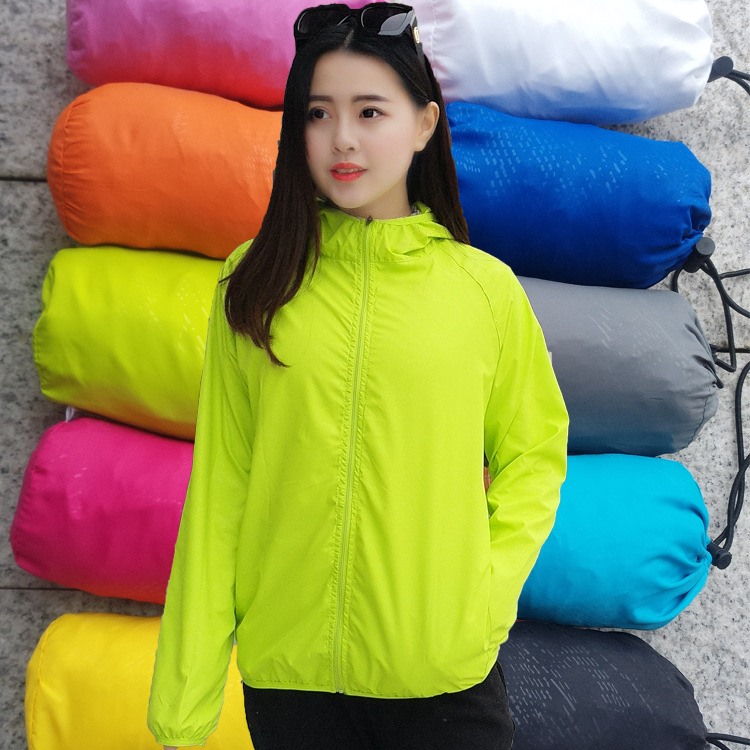 Sunshade Shirt Summer Men's and Women's Skin Clothing Lightweight Sun Protection Clothing Sports Windbreaker Outdoor Sun Protection Clothing Printable logo