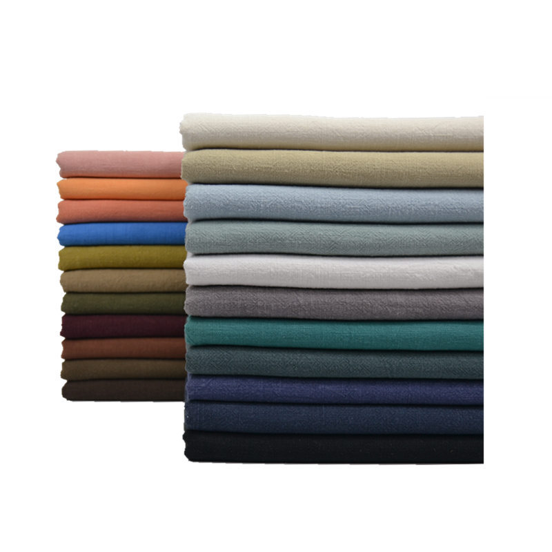 Beggar Dress Ramie Alternative Style Fabric Sand Wash Retro Nostalgic Irregular Pleated Grinded Blazer Fabric