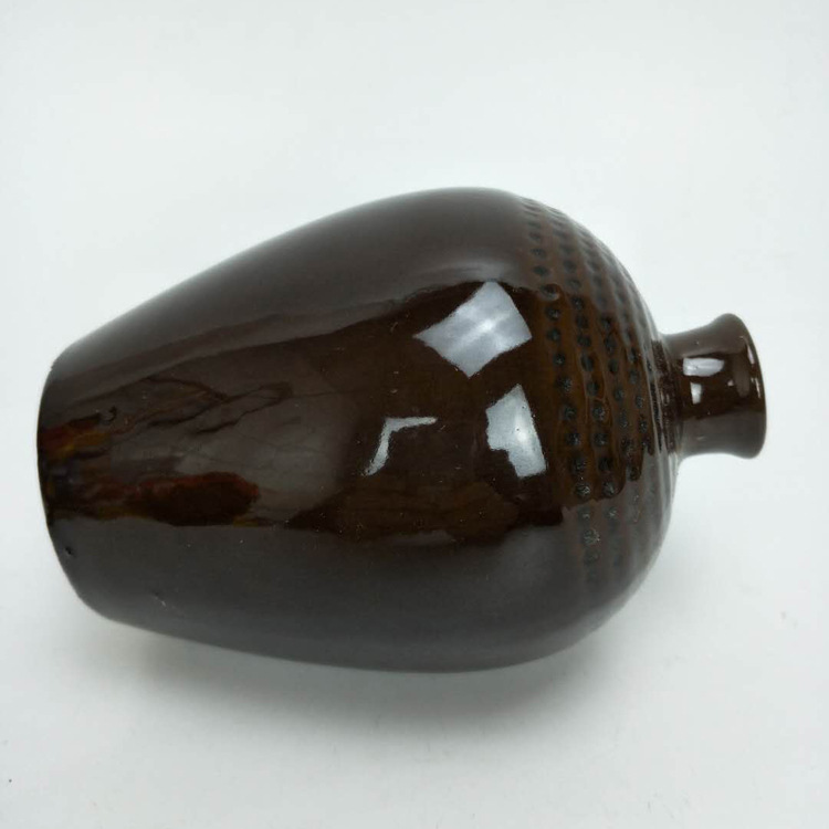 1 Jin ceramic wine jar earth pottery antique wine bottle wine pot household sealed wine jar liquor yellow cellar wine bottle