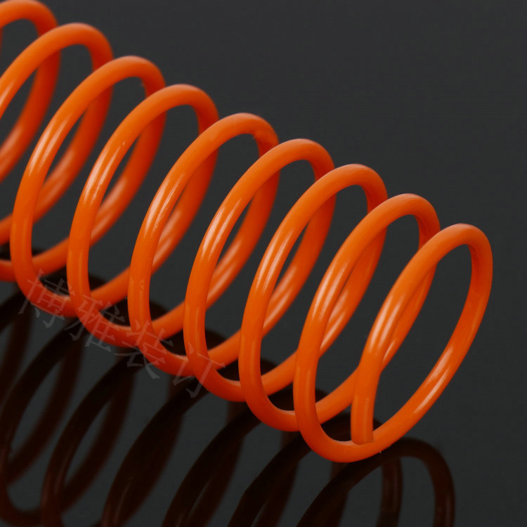 BOYA transparent PVC binding rubber ring children's book ring PET spiral plastic single coil red snake ring