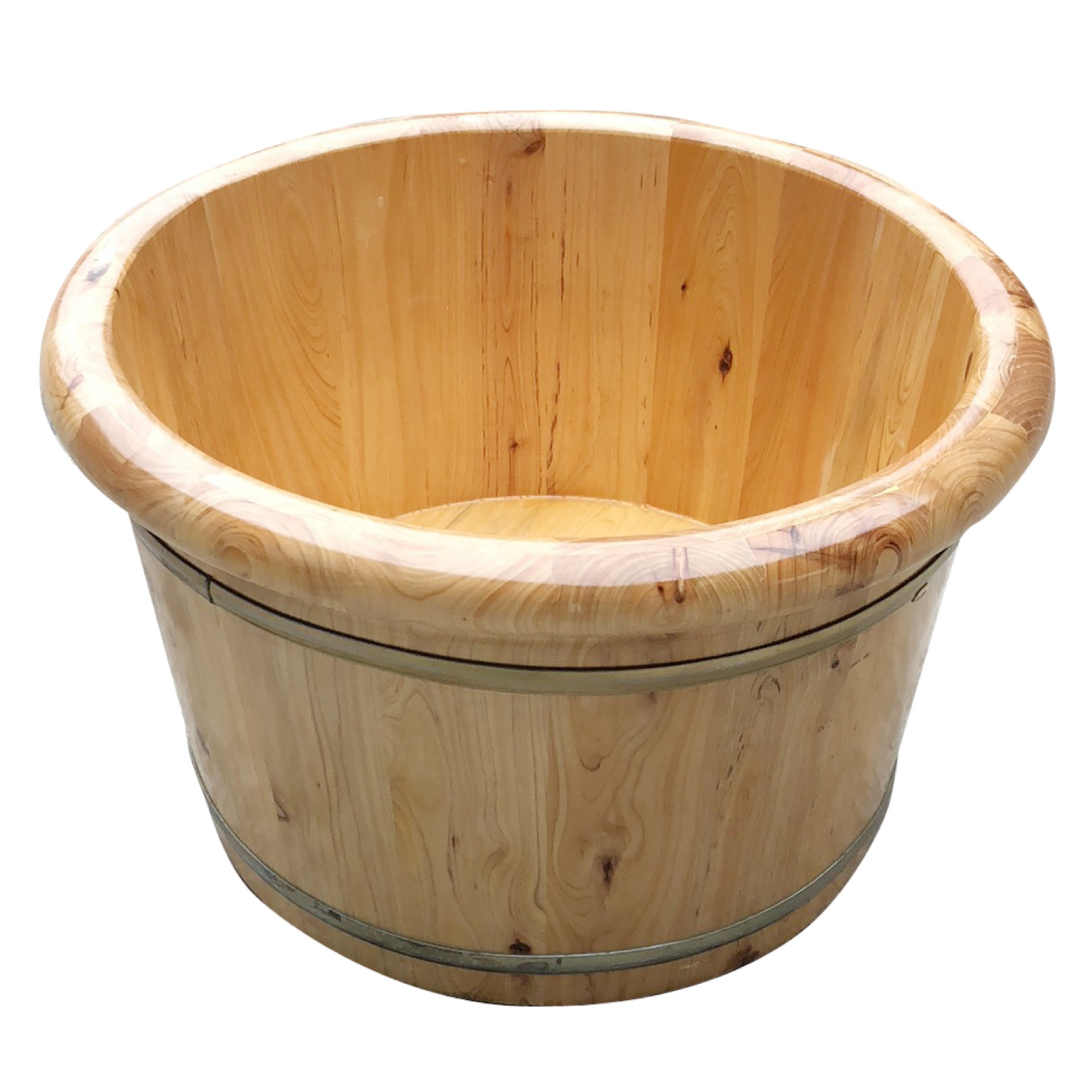 Directly Approved from the Manufacturer, Cedar Wood Foot Bath Wooden Bucket, Sauna Bath Foot Basin, Solid Wood Insulation Acupoint Massage Wooden Bucket Wholesale