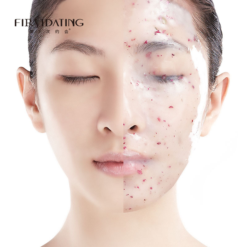Rose transparent rose petals moisturizing mask powder beauty salon smear gel soft film powder hydrating foreign trade