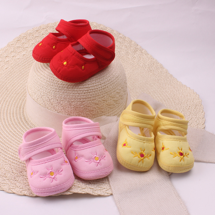 Source Factory Spring and Autumn Non-Slip Baby Walking Shoes with Bow Square Toe Shoes Infant Shoes Wholesale