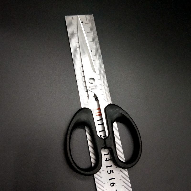 Litian Scissors Household Card Scissors ✂️ Black Stationery Scissors for Thread Cutting Stainless Steel Small Scissors Office Scissors