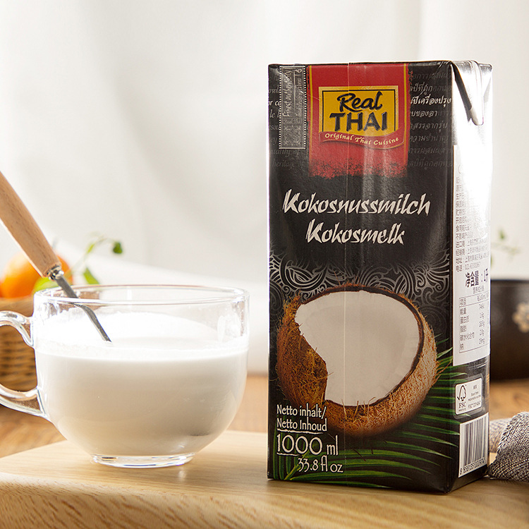 Indonesia imported coconut milk thick coconut milk liertai brand Coconut Milk 1L commercial coconut milk baking raw material curry soup
