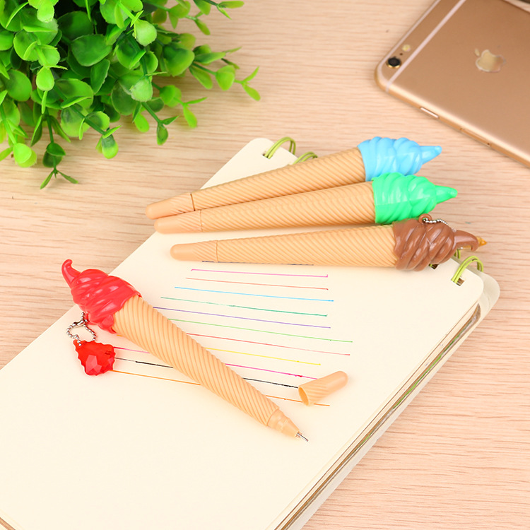 12-Colorful Ice Cream Gel Pen, Colorful Ice Cream Gel Pen, Multi-Colorful Ice Cream Gel Pen