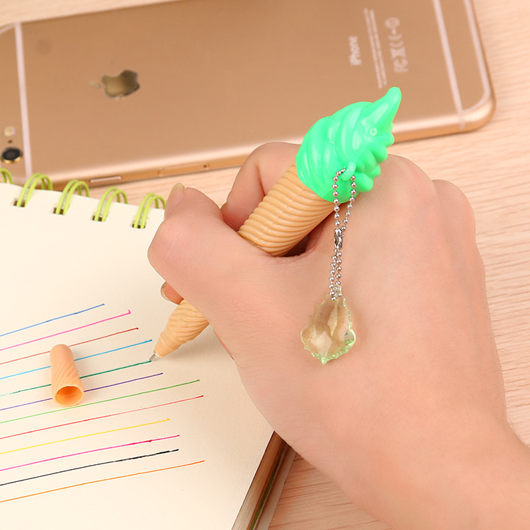 12-Colorful Ice Cream Gel Pen, Colorful Ice Cream Gel Pen, Multi-Colorful Ice Cream Gel Pen