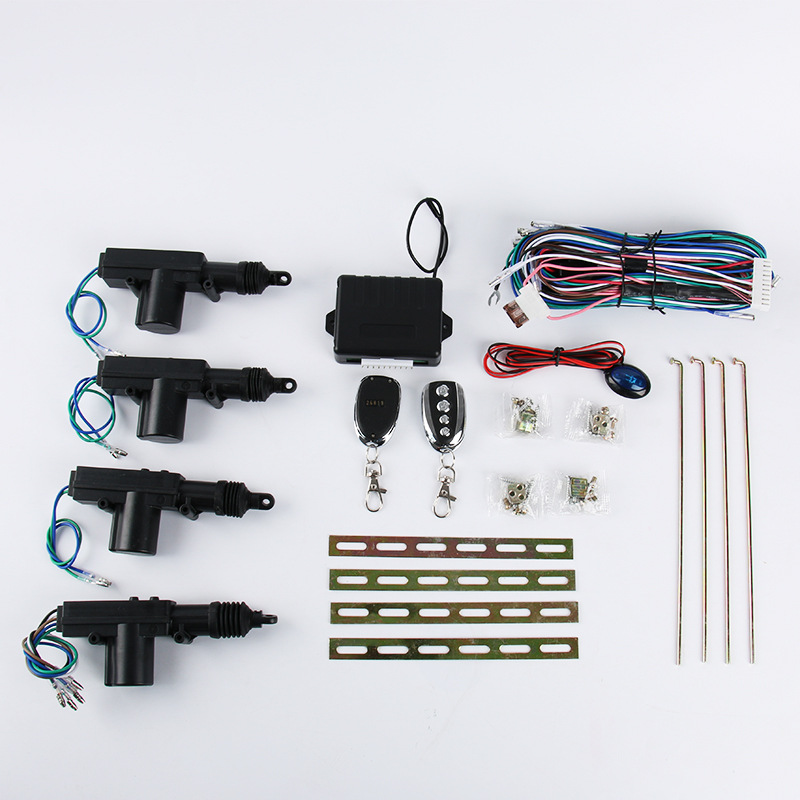 12V Universal Car Anti-Theft Device Remote Control Key Central Locking One-Way with Warning Light Trunk Opening Remote Control