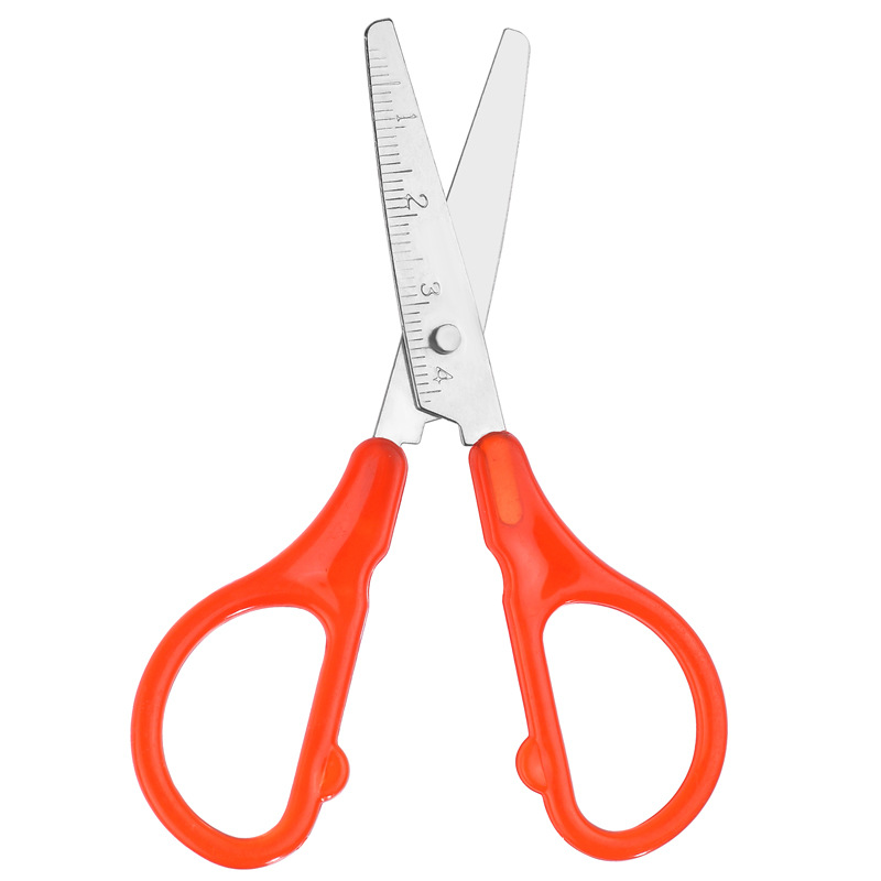 in stock wholesale sewing kit small scissors children's safety DIY scissors 4 inch electroplated small scissors suit scissors