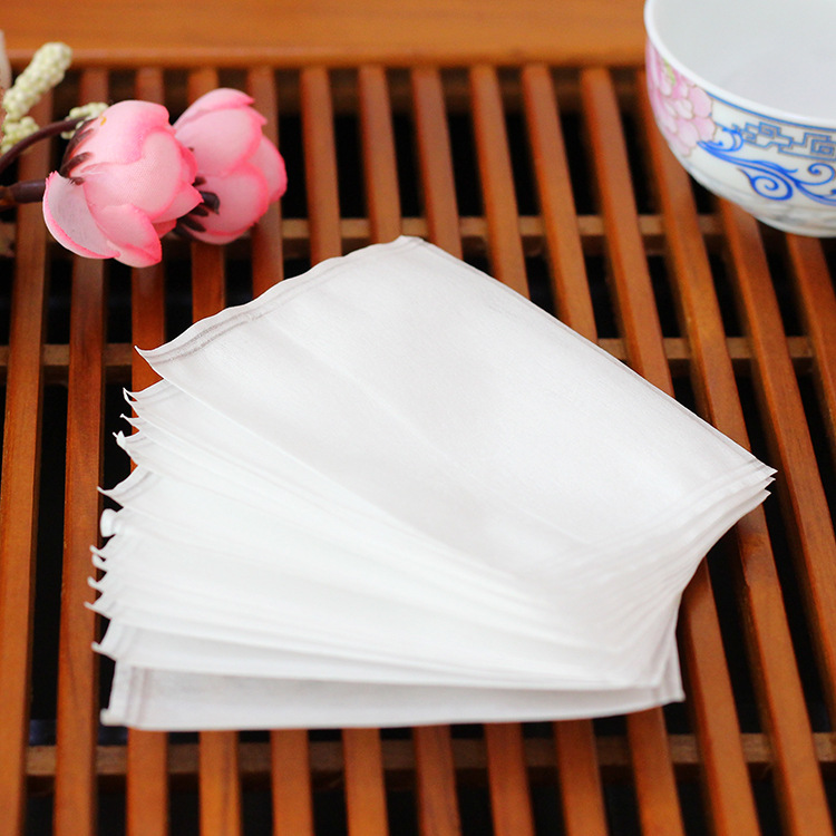 6*8cmpet small non-woven fabric anti-folding tea bag filter tea disposable flower tea packaging decocting bag