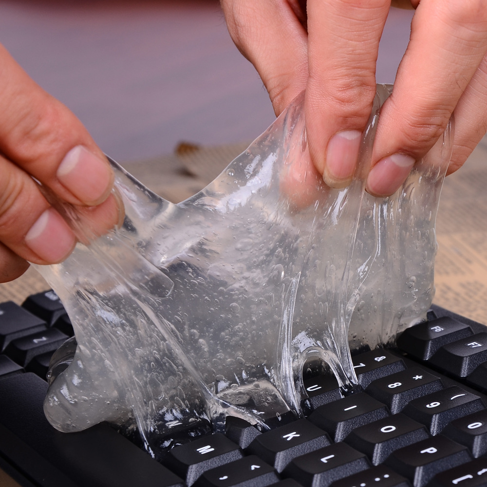 Shake the sound snail MUA home car dual-purpose air outlet dust removal glue car cleaning glue keyboard plant soft glue cleaning glue