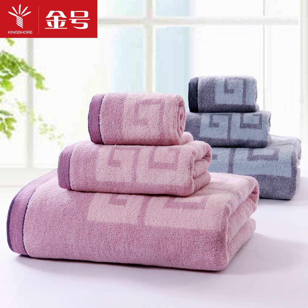 Набор золотого номера из чистого хлопка, квадратное полотенце, полотенце и банное полотенце, классический узор S1206, полотенце для рук для умывания и купания