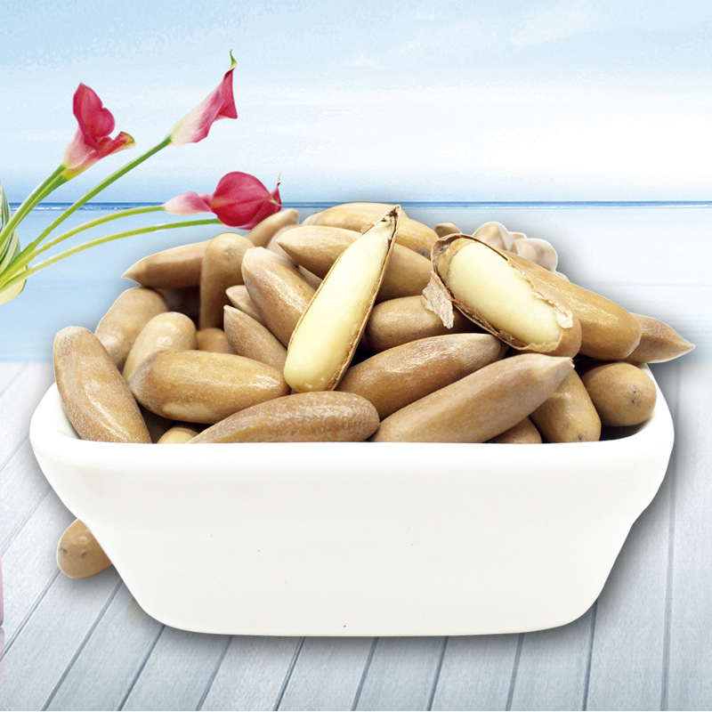 Brazilian Pine Nuts Afghan Pine Nuts Large Particles Independent Small Packaging New Fried Hand Peeled Pine Nuts Bulk Nut Snacks