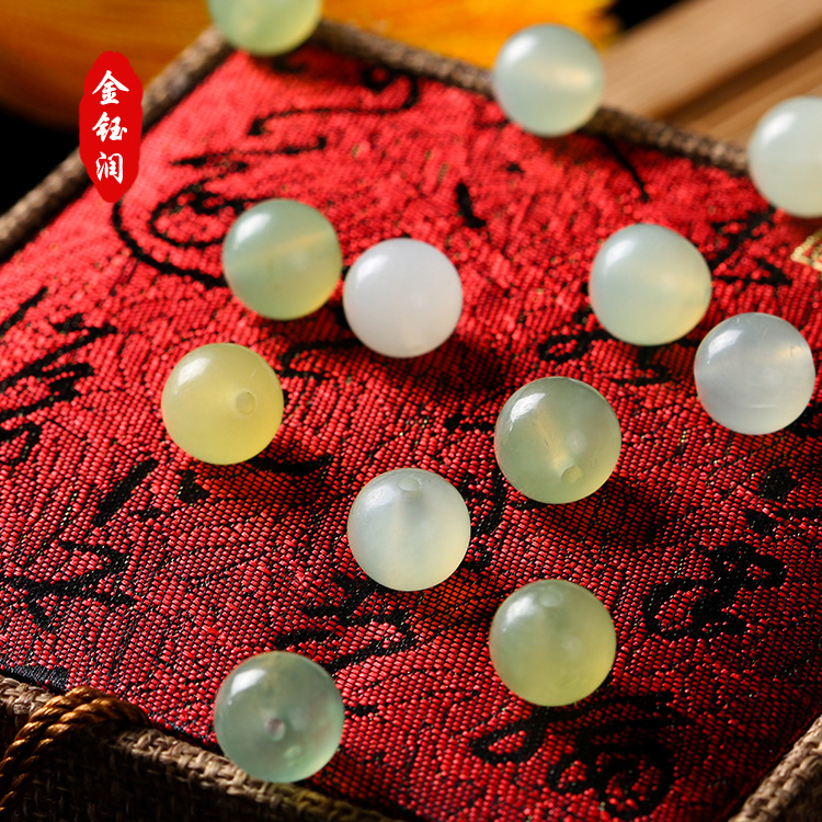 Natural Jade Beads Loose Beads Handmade DIY Beaded Woven Jewelry Accessories Xiu Jade Necklace Jade Beads Wholesale