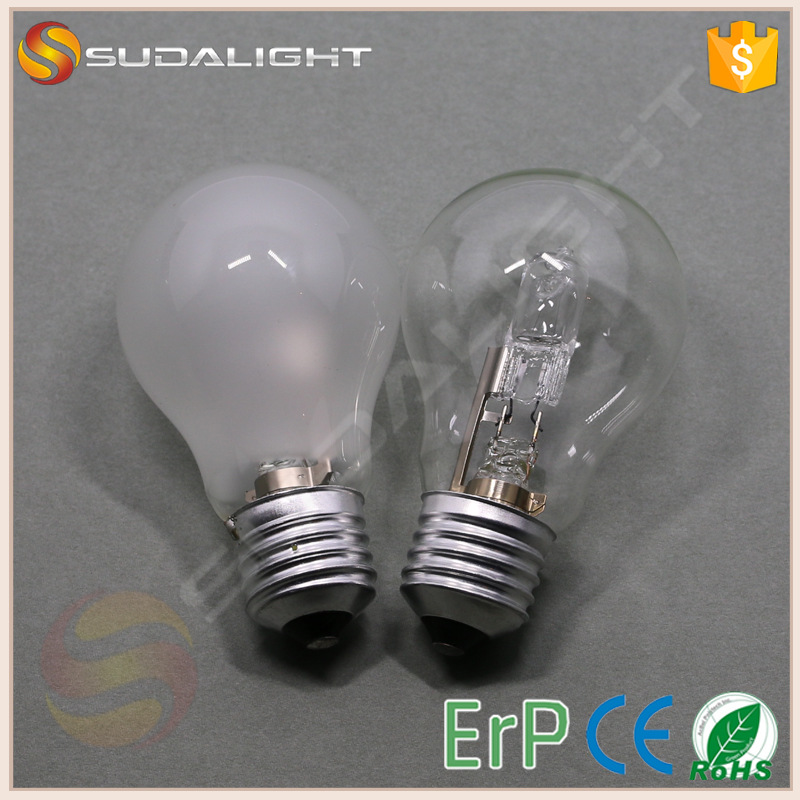 Cross-Border Supply A55 Halogen Energy-Saving Bulb Halogen Tungsten Eye Protection Heating Breeding Lamp Dimmable E27 Screw Socket