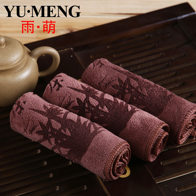 Чайное полотенце с ворсом 30*30 утолщенное микрофибровое квадратное полотенце подарочное полотенце впитывающее сухое хлопковое и льняное полотенце для чая