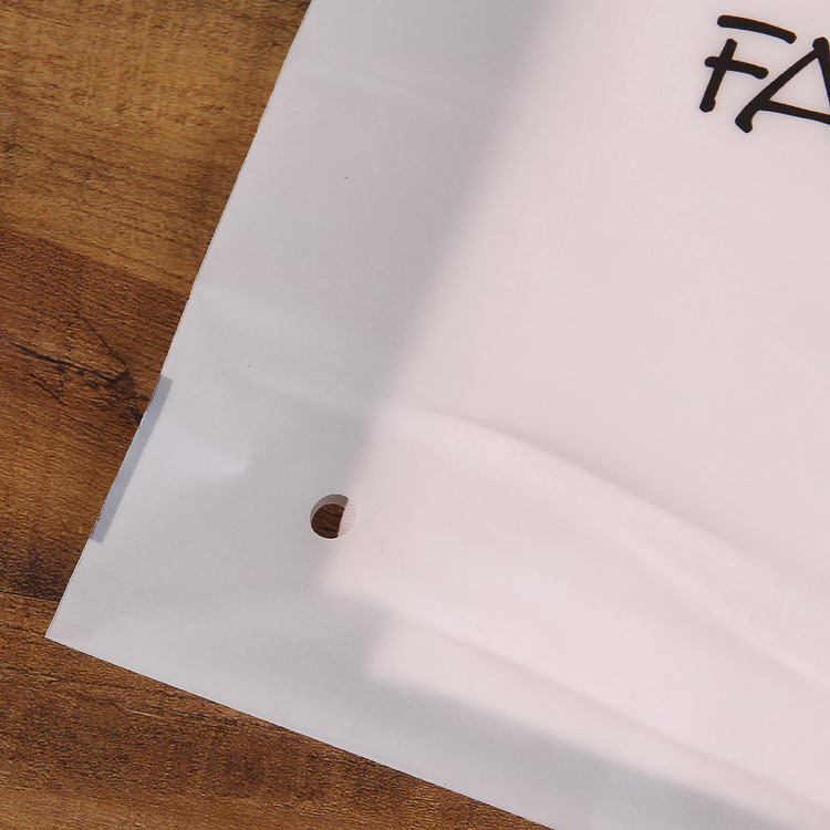 Frosted Transparent Clothing Packaging Bag Thickened Waterproof Zipper Bag Bra Underwear Socks Storage Bag Wholesale Commercial