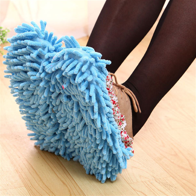 Chenille Cleaning Shoe Cover Lazy Mop Slippers Removable and Washable Mop Headgear Floor Mute Dust Removal and Decontamination Non-slip